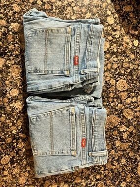 Wrangler Light Wash Kids Denim Jeans - Twin Pair